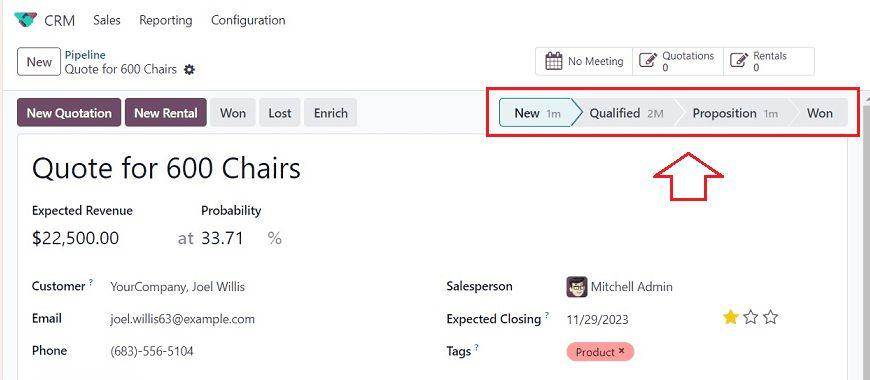 Giao diện tính năng theo dõi thời gian dành cho mỗi giai đoạn của một dự án