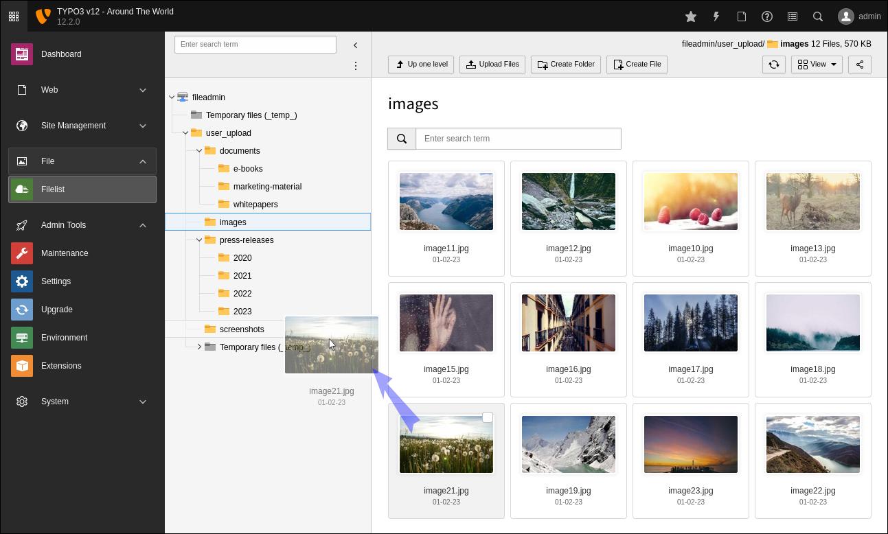 Phần mềm TYPO3 thường được dùng cho các website nội bộ