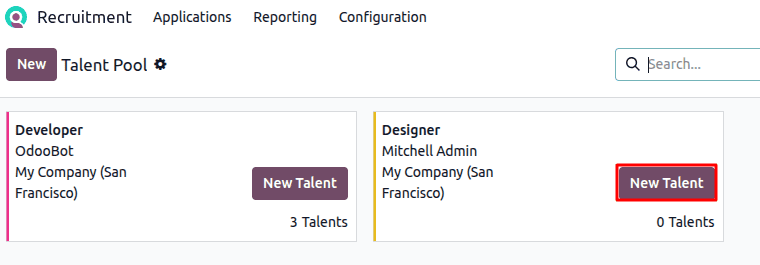 Tính năng Talent Pool giúp HR xem ứng viên dựa vào nhóm kỹ năng