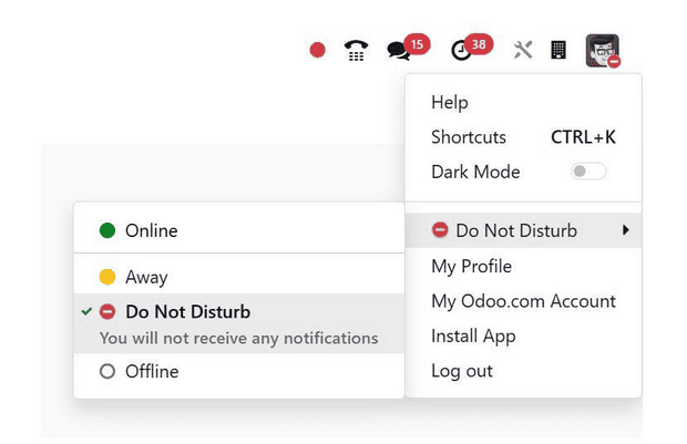 Cài đặt trạng thái trực tuyến dễ dàng