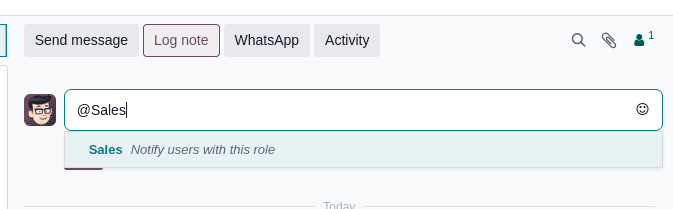 Minh họa tính năng nhắc đến vai trò với nhiều định dạng