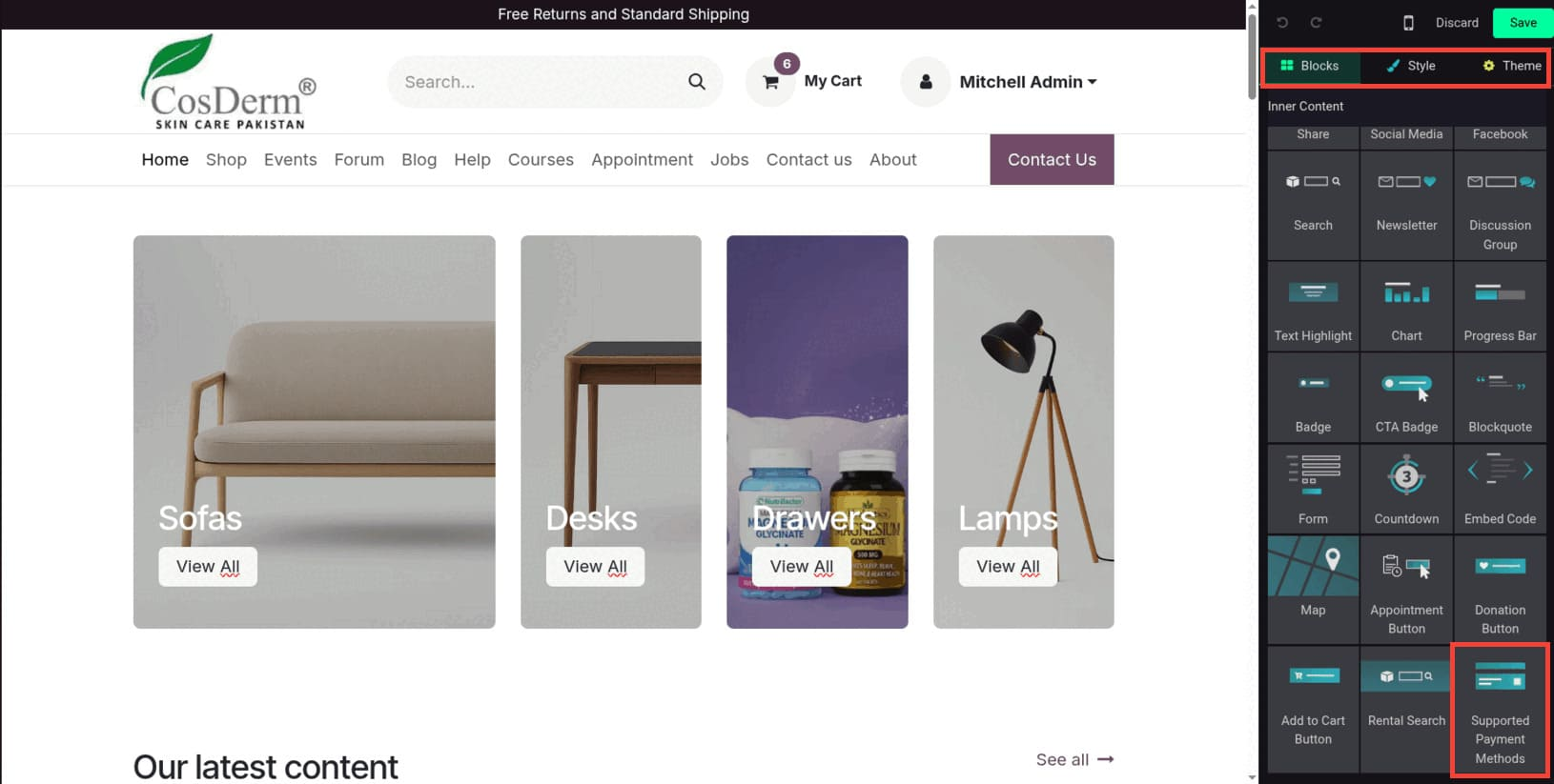 Các snippet mới trong khi xây dựng website